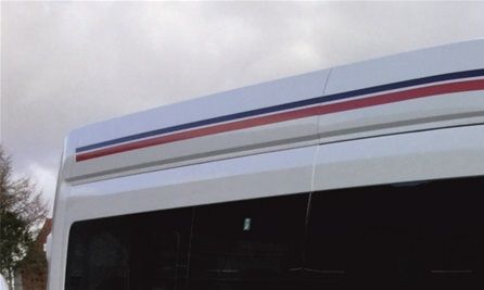Striber og logo i selvklæbende folie