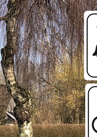 Pictogrammer på stang. Se mulighederne nederst på siden
